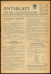 Amtsblatt für das Land Vorarlberg