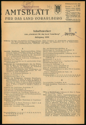 Amtsblatt für das Land Vorarlberg 1952bl01 Seite: 1