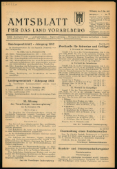 Amtsblatt für das Land Vorarlberg 19530107 Seite: 1