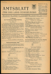 Amtsblatt für das Land Vorarlberg 19530114 Seite: 1