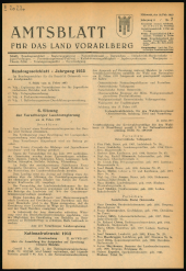 Amtsblatt für das Land Vorarlberg 19530218 Seite: 1