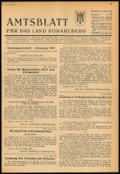 Amtsblatt für das Land Vorarlberg 19530304 Seite: 1