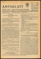 Amtsblatt für das Land Vorarlberg 19530311 Seite: 1