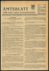 Amtsblatt für das Land Vorarlberg 19530318 Seite: 1