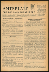 Amtsblatt für das Land Vorarlberg 19530325 Seite: 1