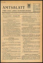 Amtsblatt für das Land Vorarlberg