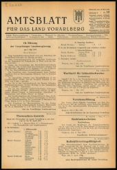 Amtsblatt für das Land Vorarlberg 19530513 Seite: 1