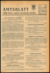 Amtsblatt für das Land Vorarlberg 19530520 Seite: 1