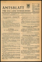 Amtsblatt für das Land Vorarlberg