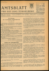 Amtsblatt für das Land Vorarlberg 19530610 Seite: 1