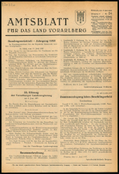 Amtsblatt für das Land Vorarlberg