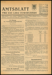 Amtsblatt für das Land Vorarlberg 19530701 Seite: 1