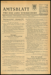 Amtsblatt für das Land Vorarlberg 19530801 Seite: 1