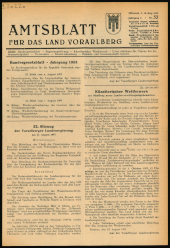 Amtsblatt für das Land Vorarlberg