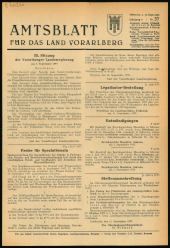 Amtsblatt für das Land Vorarlberg 19530916 Seite: 1