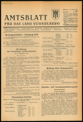 Amtsblatt für das Land Vorarlberg