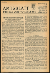 Amtsblatt für das Land Vorarlberg 19531114 Seite: 1