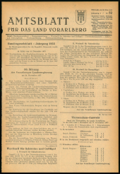 Amtsblatt für das Land Vorarlberg 19531230 Seite: 1