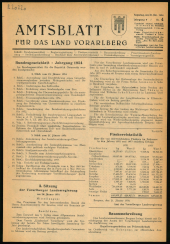 Amtsblatt für das Land Vorarlberg 19540130 Seite: 1