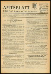 Amtsblatt für das Land Vorarlberg 19540515 Seite: 1