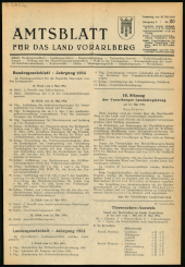 Amtsblatt für das Land Vorarlberg 19540522 Seite: 1