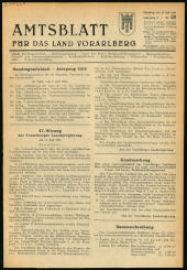 Amtsblatt für das Land Vorarlberg 19540717 Seite: 1