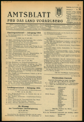 Amtsblatt für das Land Vorarlberg 19540731 Seite: 1