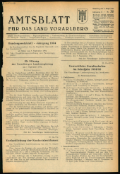 Amtsblatt für das Land Vorarlberg