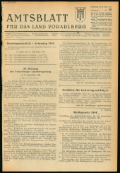 Amtsblatt für das Land Vorarlberg 19540925 Seite: 1