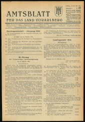 Amtsblatt für das Land Vorarlberg