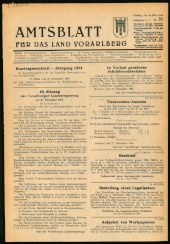 Amtsblatt für das Land Vorarlberg