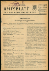 Amtsblatt für das Land Vorarlberg 1954bl01 Seite: 1