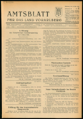 Amtsblatt für das Land Vorarlberg