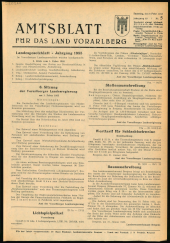 Amtsblatt für das Land Vorarlberg