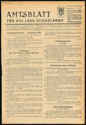 Amtsblatt für das Land Vorarlberg