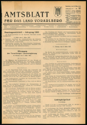 Amtsblatt für das Land Vorarlberg