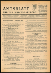 Amtsblatt für das Land Vorarlberg 19550507 Seite: 1