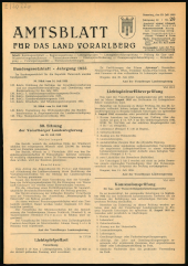 Amtsblatt für das Land Vorarlberg