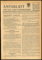 Amtsblatt für das Land Vorarlberg 19550813 Seite: 1