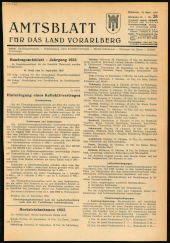 Amtsblatt für das Land Vorarlberg 19550921 Seite: 1