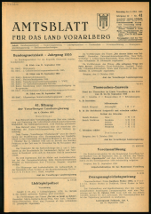 Amtsblatt für das Land Vorarlberg 19551008 Seite: 1