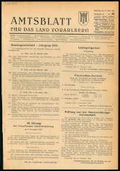 Amtsblatt für das Land Vorarlberg 19551112 Seite: 1