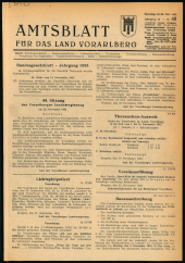 Amtsblatt für das Land Vorarlberg 19551126 Seite: 1