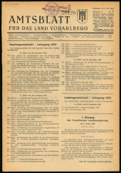 Amtsblatt für das Land Vorarlberg 19560107 Seite: 1