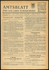 Amtsblatt für das Land Vorarlberg