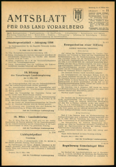 Amtsblatt für das Land Vorarlberg