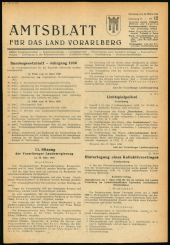 Amtsblatt für das Land Vorarlberg