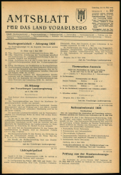 Amtsblatt für das Land Vorarlberg 19560512 Seite: 1