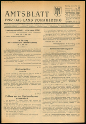 Amtsblatt für das Land Vorarlberg 19560519 Seite: 1