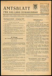 Amtsblatt für das Land Vorarlberg